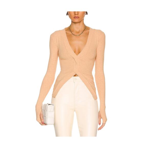 Alix Nyc 'Inez' Beige Viscose Top Size XS - Picture 1 of 4